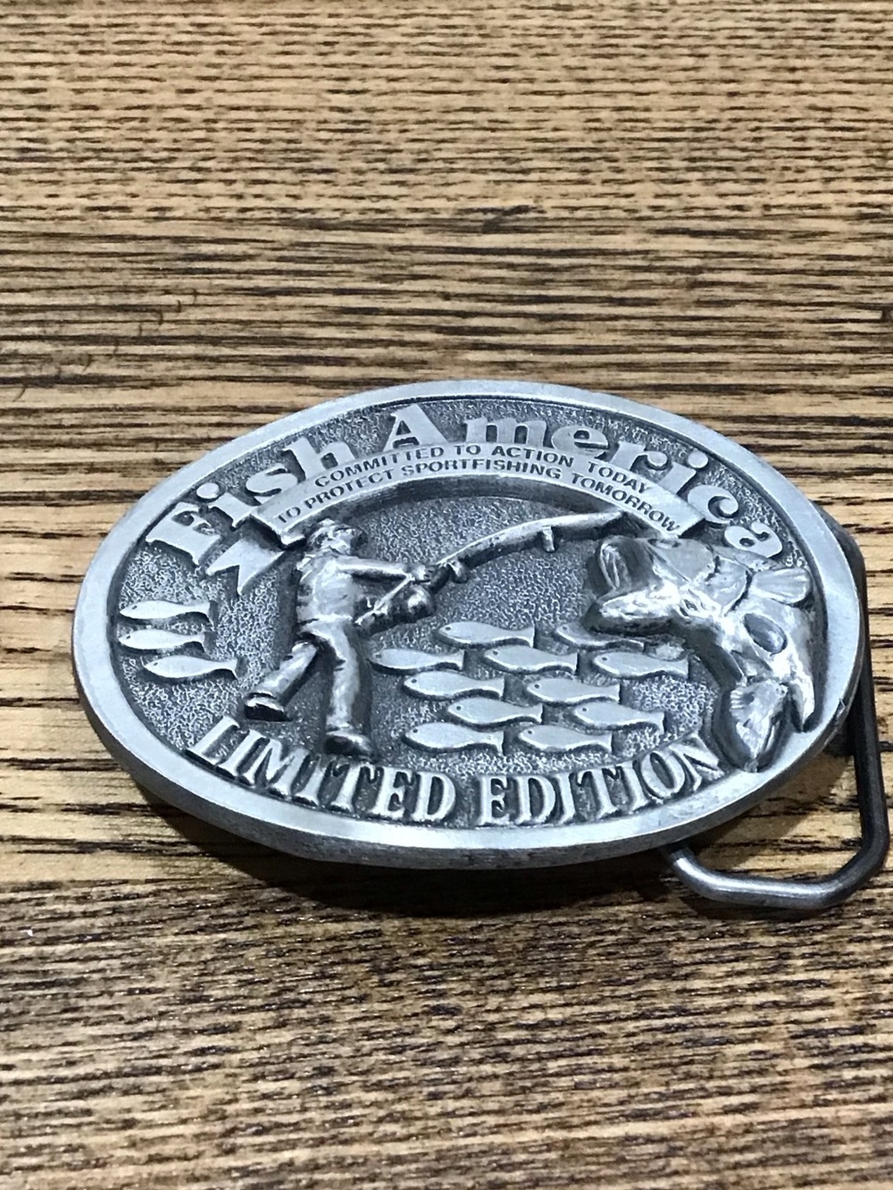 Vintage Limited Edition 'Fish America’ Belt Buckle